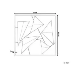 Beliani Wanddecoratie ZINC - Blauw Metaal -Home Decoration Store 0167a414127e47efb76f01c50b8c2876