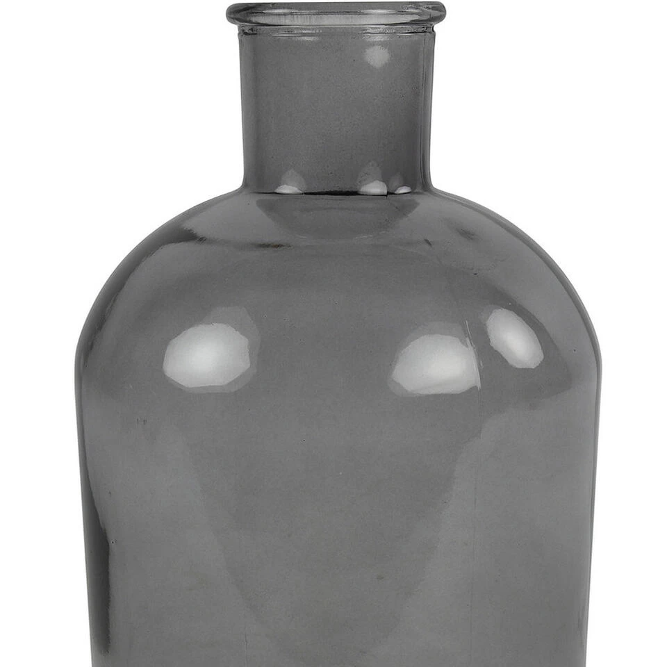 Countryfield Vaas - Grijs/transparant - GlasA - Fles - D17 X H31 Cm 2 Countryfield Vaas - Grijs/transparant - GlasA - Fles - D17 X H31 Cm - Afbeelding 2