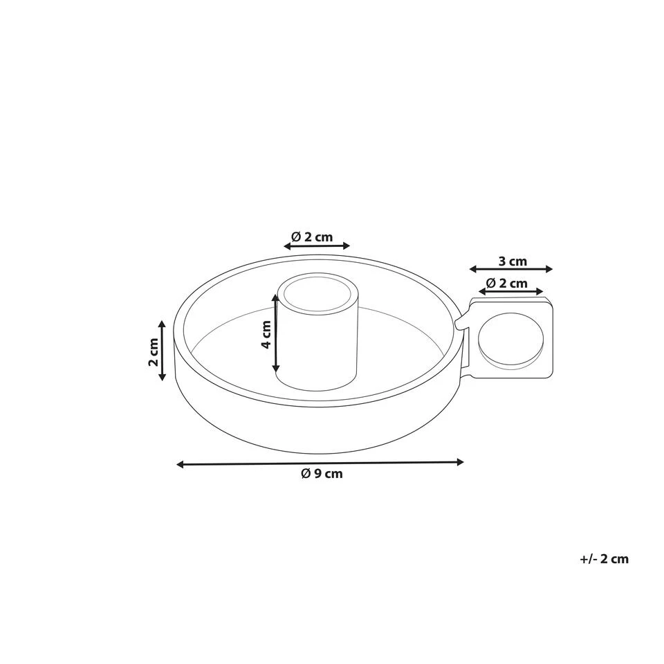 Beliani Kandelaar CHORIO - Zwart Ijzer 3 Beliani Kandelaar CHORIO - Zwart Ijzer - Afbeelding 3
