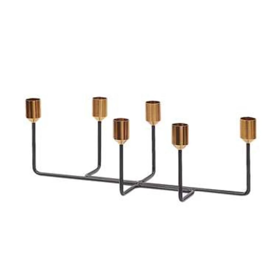 Beliani Kandelaar BANGKA - Zwart Metaal 1 Beliani Kandelaar BANGKA - Zwart Metaal