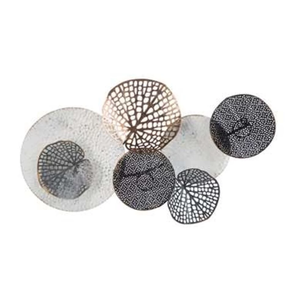 Beliani Wanddecoratie RHODIUM - Zwart Metaal 1 Beliani Wanddecoratie RHODIUM - Zwart Metaal