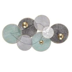 Beliani Wanddecoratie POLONIUM - Multicolor Metaal