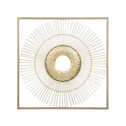 Beliani Wanddecoratie MERCURY - Goud Metaal
