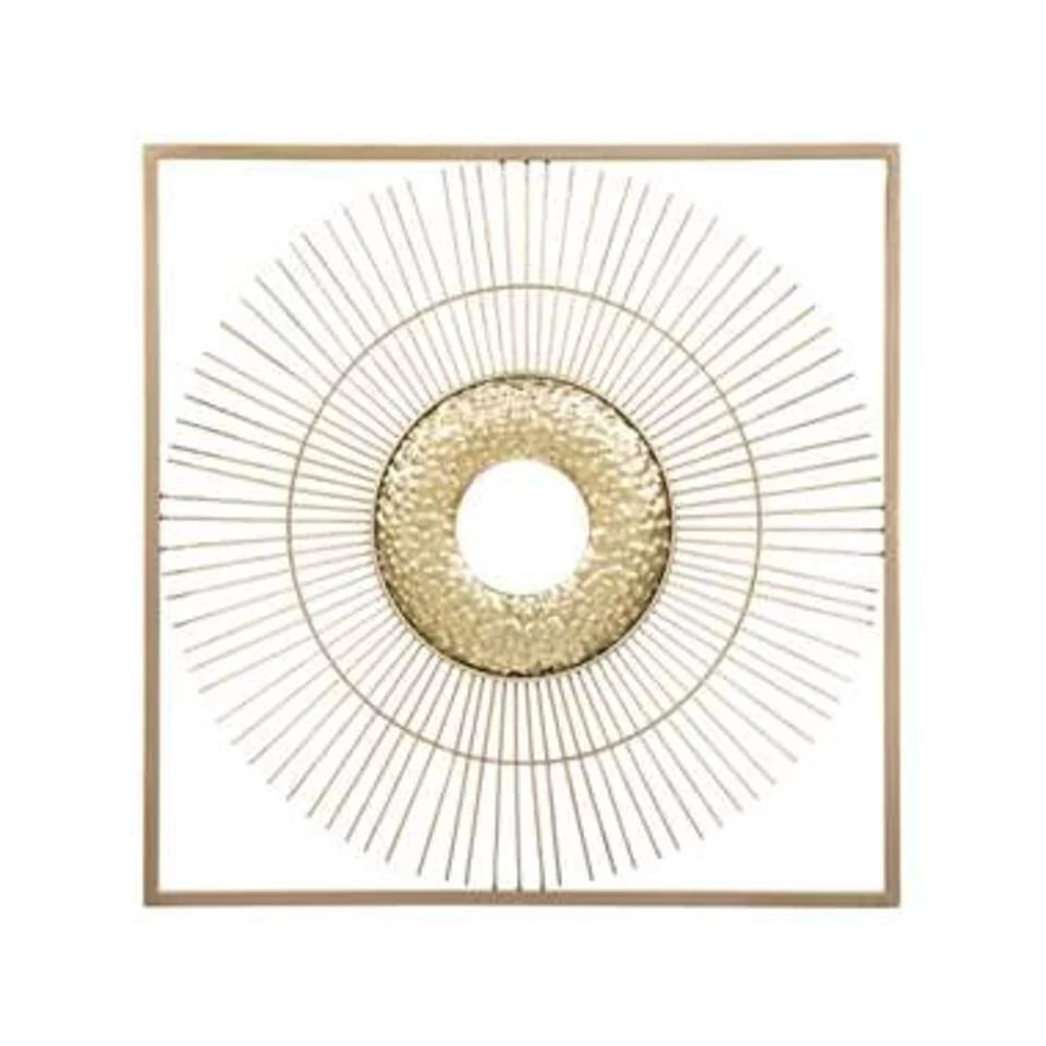 Beliani Wanddecoratie MERCURY - Goud Metaal 1 Beliani Wanddecoratie MERCURY - Goud Metaal