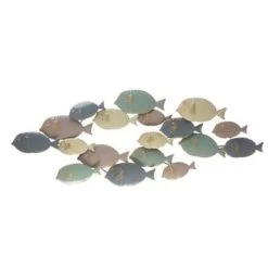 Beliani Wanddecoratie FERMIUM - Groen Metaal