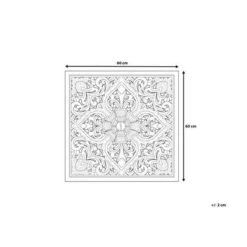 Beliani Wanddecoratie YONORA - Lichte Houtkleur Mdf -Home Decoration Store 1000001483 0102