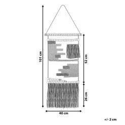 Beliani Wanddecoratie ATHANI - Beige Katoen 6 Beliani Wanddecoratie ATHANI - Beige Katoen -Home Decoration Store 1000001489 0102