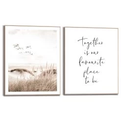 Set Poster Met Lijst - Kraanvogels 1