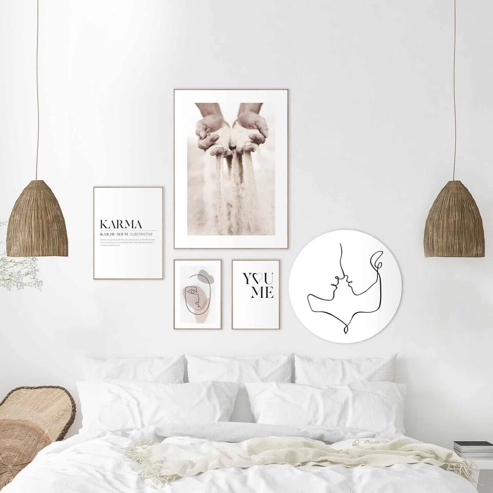 Set Poster Met Lijst - Karma 2 Set Poster Met Lijst - Karma - Afbeelding 2