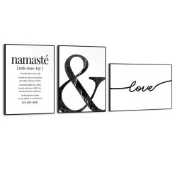 Set Poster Met Lijst - Namasté