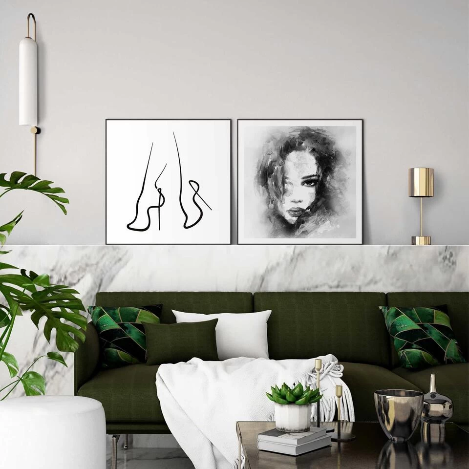 Set Poster Met Lijst - Illustratie 2 Set Poster Met Lijst - Illustratie - Afbeelding 2