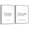 Set Poster Met Lijst - Familie