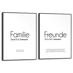 Set Poster Met Lijst - Familie