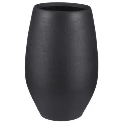 Mica Decorations Vaas Douro - Mat Zwart- Keramiek - 26 X 40 Cm