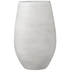 Mica Decorations Vaas - Keramiek - Creme Wit - 26 X 40 Cm