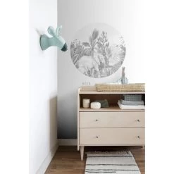 ESTAhome Zelfklevende Behangcirkel - Jungle-motief - Grijs - Ø 70 Cm - 159075 6 ESTAhome Zelfklevende Behangcirkel - Jungle-motief - Grijs - Ø 70 Cm - 159075 -Home Decoration Store 1000013327 0102