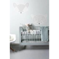 ESTAhome Muursticker - Dierenkoppen - Lichtgrijs - 70 X 46,5 Cm - 158969 -Home Decoration Store 1000013361 0102