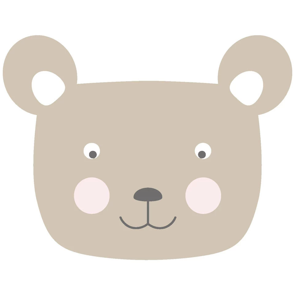 ESTAhome Muursticker - Dierenkoppen - Beige - 70 X 55 Cm - 158972 1 ESTAhome Muursticker - Dierenkoppen - Beige - 70 X 55 Cm - 158972