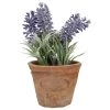 True To Nature Kunstplant - Lavendel - In Terracotta Pot - 15 Cm