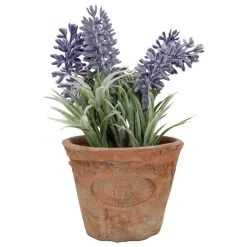 True To Nature Kunstplant - Lavendel - In Terracotta Pot - 15 Cm