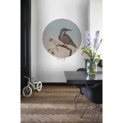 ESTAhome Zelfklevende Behangcirkel - Ijsvogel Op Tak - Avondrood - Ø 140 Cm 7 ESTAhome Zelfklevende Behangcirkel - Ijsvogel Op Tak - Avondrood - Ø 140 Cm -Home Decoration Store 1000017954 0103