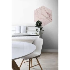 ESTAhome Muursticker - Marmer - Grijs Roze - 70 X 81 Cm - 159003 -Home Decoration Store 1000017979 0102