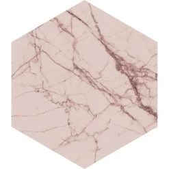 ESTAhome Muursticker - Marmer - Grijs Roze - 70 X 81 Cm - 159003