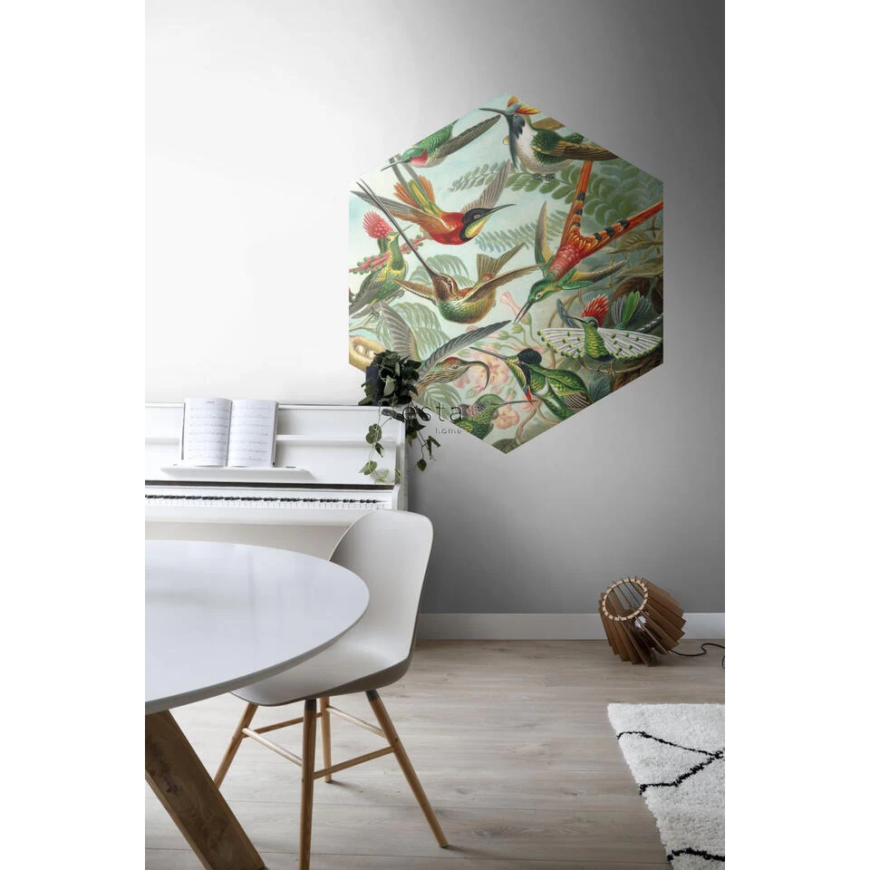 ESTAhome Muursticker - Vogels - Tropisch Junglegroen - 140 X 161 Cm - 159023 2 ESTAhome Muursticker - Vogels - Tropisch Junglegroen - 140 X 161 Cm - 159023 - Afbeelding 2