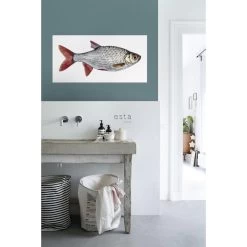 ESTAhome Muursticker - Vis - Grijs En Rood - 97 X 48,5 Cm - 159039 6 ESTAhome Muursticker - Vis - Grijs En Rood - 97 X 48,5 Cm - 159039 -Home Decoration Store 1000018151 0102