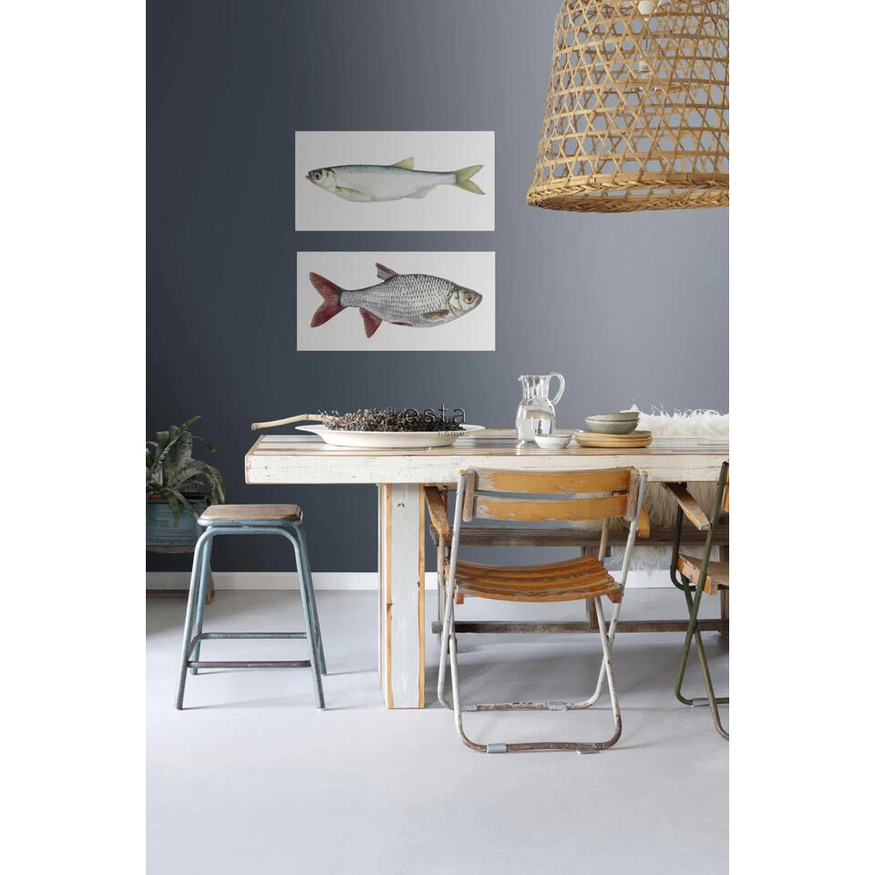 ESTAhome Muursticker - Vis - Grijs En Rood - 97 X 48,5 Cm - 159039 4 ESTAhome Muursticker - Vis - Grijs En Rood - 97 X 48,5 Cm - 159039 - Afbeelding 4