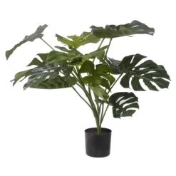 Merkloos Bellatio Flowers & Plants Kunstplant - Monstera - Groen - 85 Cm