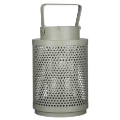 Mica Decorations Lantaarn - Oud Groen - Windlicht - 25 X 16 Cm