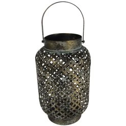Lesi Living Lantaarn - Metaal - Vintage Look - Windlicht - 30 Cm