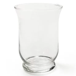 Merkloos Transparante Windlicht Vaas/vazen Van Glas 11 X 15 Cm