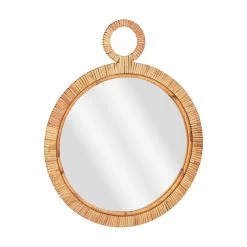 Mica Decorations Kaj Wandspiegel - L40,5 X B2 X H51 Cm - Bruin