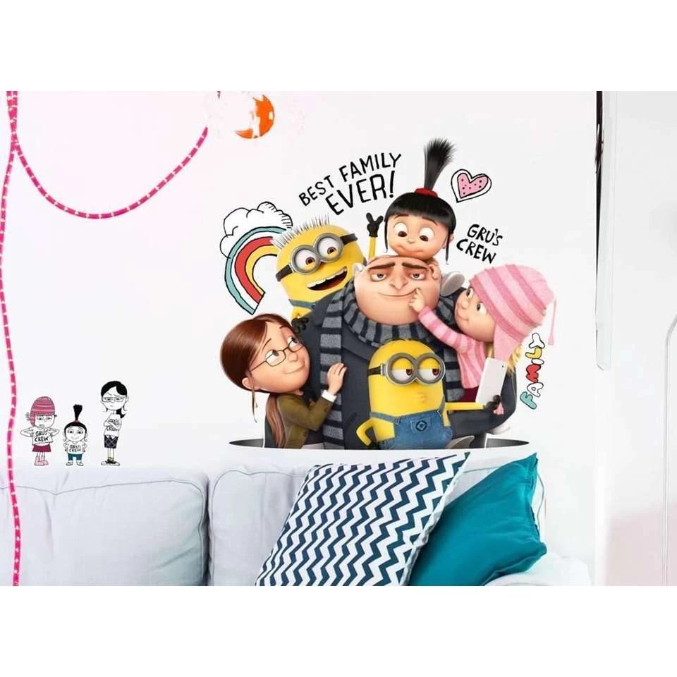 Minions Muurstickers - 12 Stuks - Multi 1 Minions Muurstickers - 12 Stuks - Multi