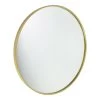 Fragix Boston Wandspiegel Rond - Goud - Metaal - Ø75cm - Industrieel