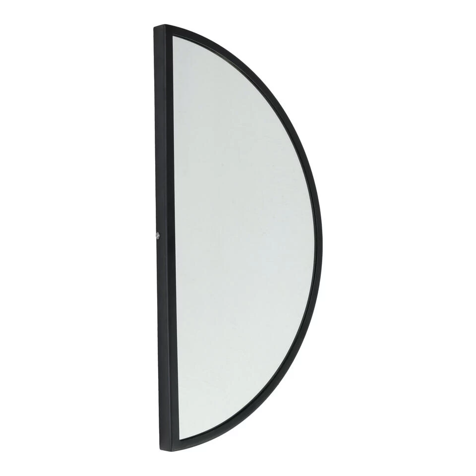 LOFT42 Mirror Spiegel Half Rond - Zwart - Metaal - 60x31 1 LOFT42 Mirror Spiegel Half Rond - Zwart - Metaal - 60x31