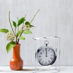 Orange85 Tafelklok Hangmodel Zilver Metaal 25 Cm Klok Op Standaard Binnen 6 Orange85 Tafelklok Hangmodel Zilver Metaal 25 Cm Klok Op Standaard Binnen -Home Decoration Store 1000033257 0110