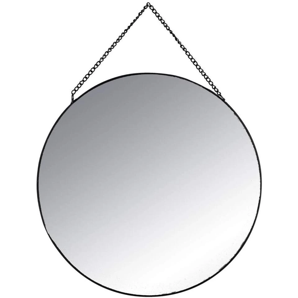 Merkloos Spiegels - Set Van 3 - Glas/Metaal - Zwart 2 Merkloos Spiegels - Set Van 3 - Glas/Metaal - Zwart - Afbeelding 2