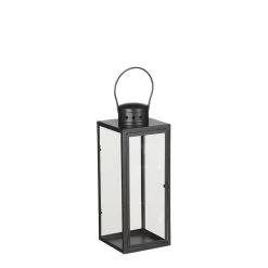 Mica Decorations Arzilla Lantaarn - L13,5 X B13 X H34,5 Cm - Zwart