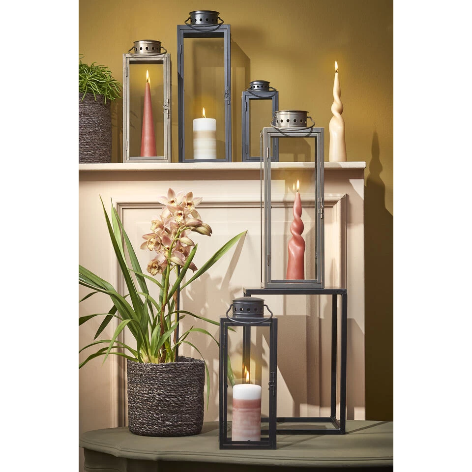 Mica Decorations Arzilla Lantaarn - L13,5 X B13 X H34,5 Cm - Goud 3 Mica Decorations Arzilla Lantaarn - L13,5 X B13 X H34,5 Cm - Goud - Afbeelding 3