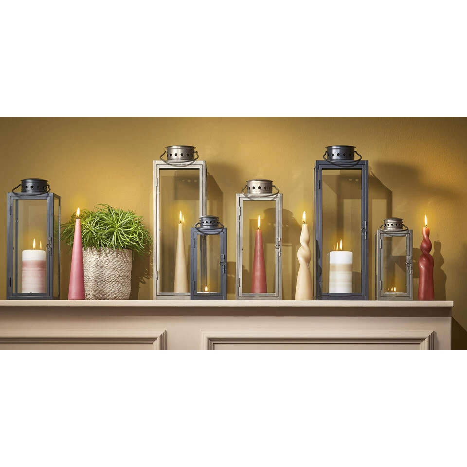 Mica Decorations Arzilla Lantaarn - L13,5 X B13 X H34,5 Cm - Goud 4 Mica Decorations Arzilla Lantaarn - L13,5 X B13 X H34,5 Cm - Goud - Afbeelding 4