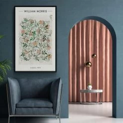 Walljar - William Morris - Jasmine - Poster Met Lijst / 40 X 60 Cm -Home Decoration Store 1000036865 0103