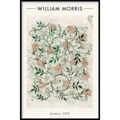 Walljar - William Morris - Jasmine - Poster Met Lijst / 40 X 60 Cm