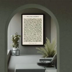 Walljar - William Morris - Willow Bough - Poster Met Lijst / 50 X 70 Cm -Home Decoration Store 1000037005 0102