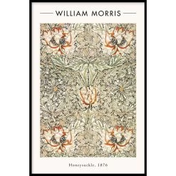 Walljar - William Morris - Honeysuckle II - Poster Met Lijst / 60 X 90 Cm