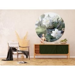 Sanders & Sanders Zelfklevende Behangcirkel - Tropische Bladeren En Bloemen -Home Decoration Store 1000037745 0102