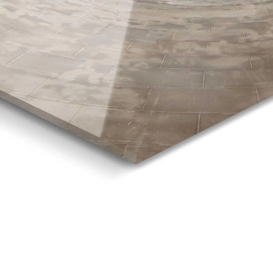 Plexiglasschilderij Wenteltrap 80x120 Cm Goudkleurig 4 Plexiglasschilderij Wenteltrap 80x120 Cm Goudkleurig - Afbeelding 4