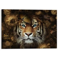 Plexiglasschilderij Tijger 100x140 Cm Bruin
